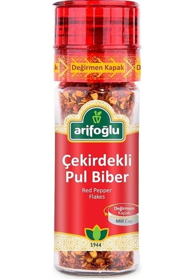 Arifoğlu Çekirdekli Pul Biber Değirmen Kapak 50 G