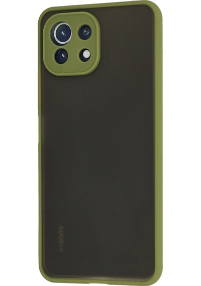 Gld-spt- Newface Xiaomi Mi 11 Lite Kılıf Montreal Silikon Kapak - Açık Yeşil