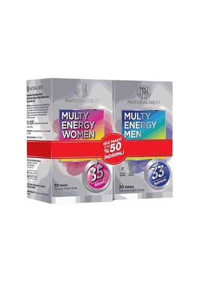 Naturalnest Multi Energy Women 30 Kapsül + Multi Energy Men 30 Kapsül