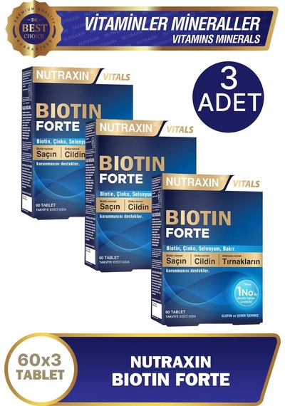 Biotin Forte Tablet 60'lı 3 Adet