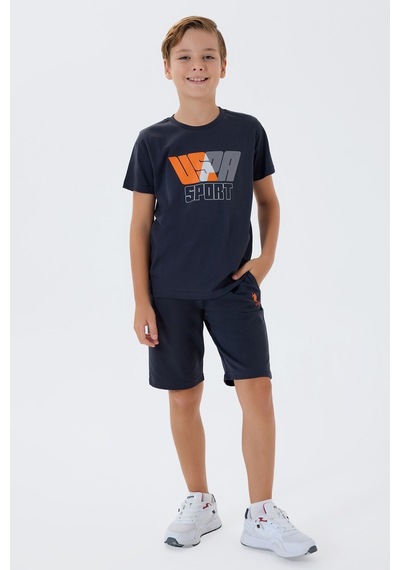 U.s. Polo Assn. Erkek Çocuk Lacivert Bermuda Takım 5274-49816 Lacivert