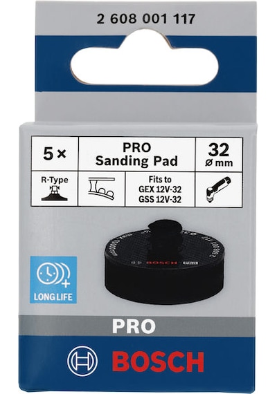 Bosch Pro Zımpara Tabanı 32 Mm Psa, Gex 12v-32 Gss 12v-32 Uyumlu -2608001117