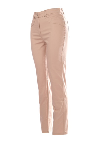 Seleste Minimalist Yüksek Bel Kadın Pantolon - Regular Fit - Günlük & Ofis Bej