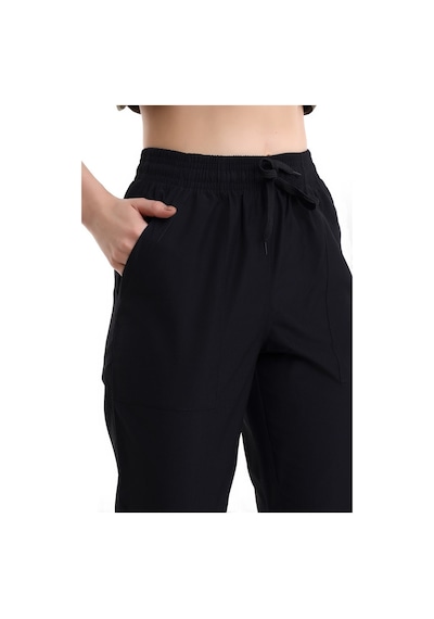 Alpaka Pantolon Bel Lastikli - Siyah-7015