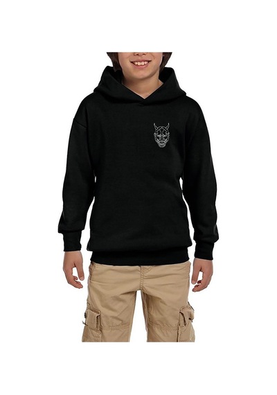 Zepplin Giyim Ghostemane Maske Siyah Çocuk Kapşonlu Sweatshirt