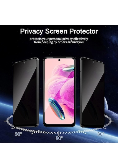 Logis Xiaomi Redmi Note 12 Pro 4g Tam Kaplayan Hayalet Ekran Koruyucu Cam