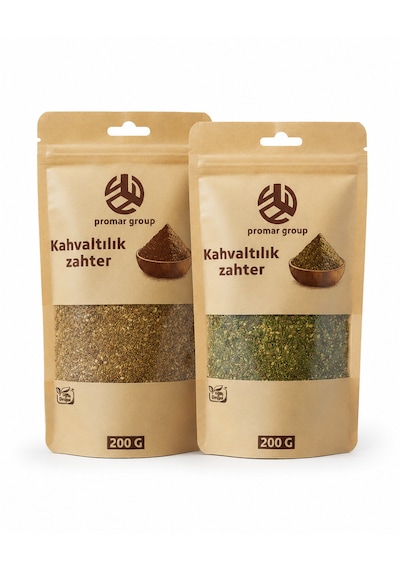 Kahvaltılık Zahter Seti Yeşil Zahter & Halep Kırmızı Zahter 2 X 200 G 400 G