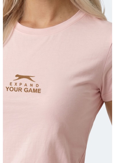 Slazenger Kosta Kadın Baskılı Açık Pembe Tişört