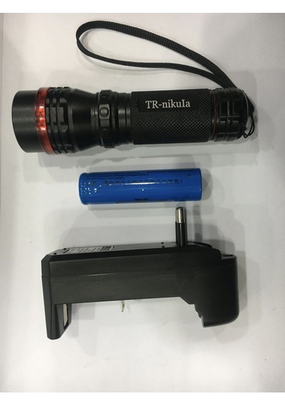 Beyaz Led Işıklı ,şarjlı Pil,şarj Cıhazlı El Fener 620 Renkli