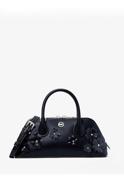 Michael Kors Mk Petra Small Floral Crossbody Kadın Çanta Lacivert