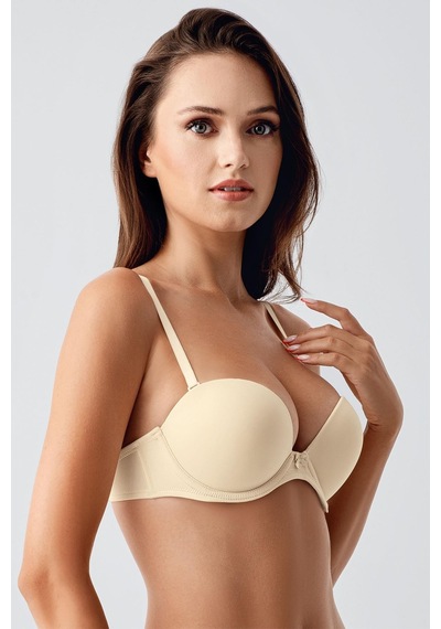 New Bra Kadın B Kap Çift Destekli Basic Sütyen Ten 7040 Ten