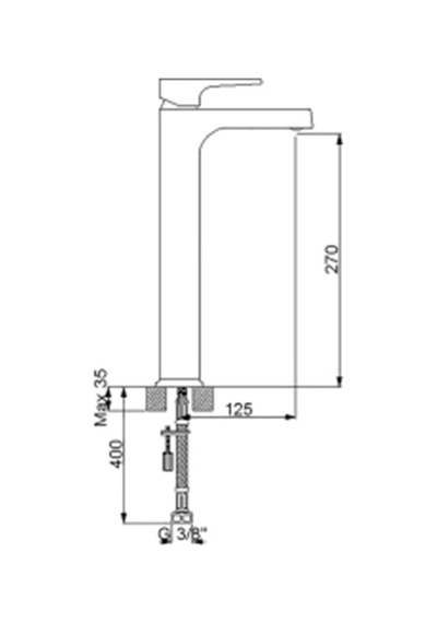 Newarc Aqua Çanak Tipi Lavabo Bataryası Beyaz 941001W