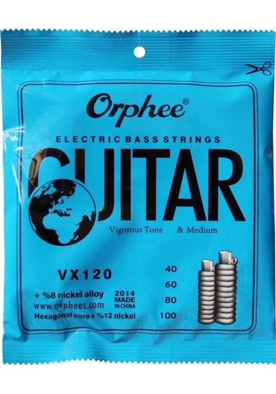 Orphee Vx120 Bas Gitar Teli Seti Orta Seviye - Nikel Kaplama