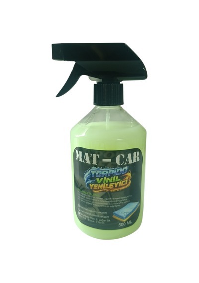 Mat-car Torpido, Trim Ve Vinil Yenileyici 500 Ml - Plastik Koruyucu Ve Parlatıcı İç Bakım Ürünüuzun Süre Kalıcı Koruma Neon Yeşil