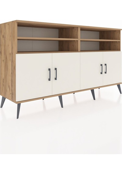 Hyperion Konsol 6 Raflı 4 Kapaklı 176x44x99 Çam-aytaşı/antrasit Çam-aytaşı/antrasit Hyperion Konsol 6 Raflı 4 Kapaklı 176x44x99 Çam-aytaşı/antrasit Çam-aytaşı/antrasit