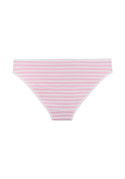 Sensu Kadın Çizgili Karışık Renkler Slip Külot 5'li Paket Set - Kts3051 Karışık
