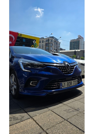 Clio 5 2021+ Demir Mavi Boyalı Ön Tampon Eki Boya Kodu Rqh Plastik