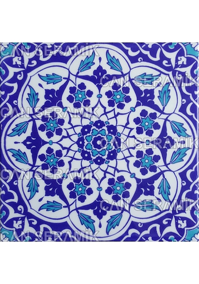 Can Seramik – 20x20 Cm. Cç-92 Kütahya Çini Karo 5' Li 1 Paket