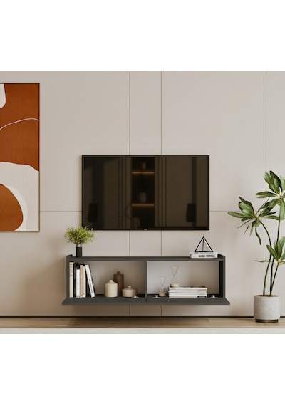 Hitit Tv Ünitesi 140 Cm 100% Mdf Gri