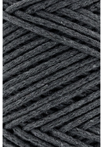 Premium Koton Pamuk Makrome İpi Koyu Gri 2mm Cotton Zincir Makrome Çanta İpi Supla İpi Koton İp