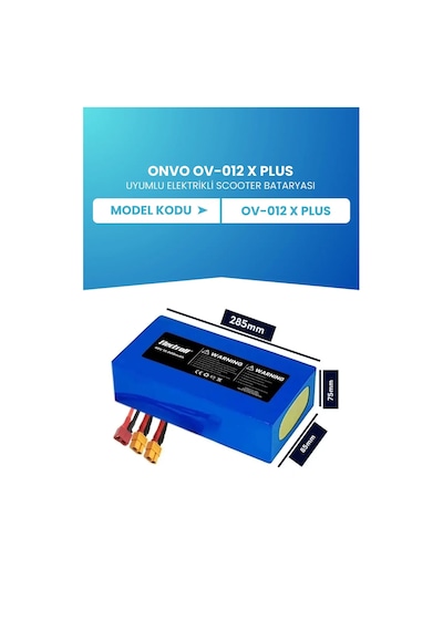 Onvo Ov-012 X Plus Standart Kapasite Batarya 48v 15ah 21700 Pil Elektrikli Scooter Bataryası