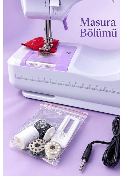 Taşınabilir Elektrikli Dikiş Makinesi Desen Seçimli Çok Renkli