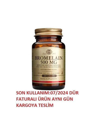 Bromelain 150 Mg 60 Kapsül