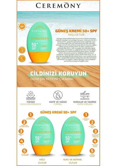 Güneş Kremi 50+spf Yağlı Cilt