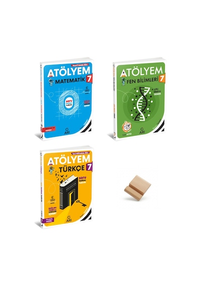 Arı 7. Sınıf 2027 Maarif Matematik Fen Bilimleri Ve Türkçe Atölyem 3lü Set + Telefon Standı