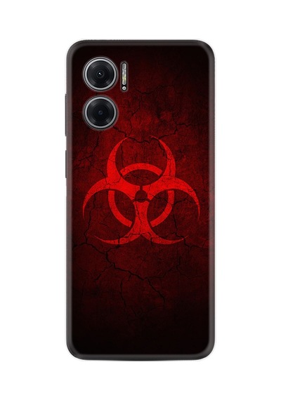 Xiaomi Redmi Note 11e Kılıf Silikon Desen Özel Seri Virus 1654