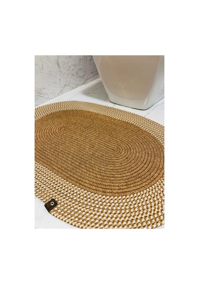 Jüt,hasır,tek Li,banyo Paspası,bohem Tarzı Banyo Takımı, Paspas/40x60 Hasırkrem Hasırkrem