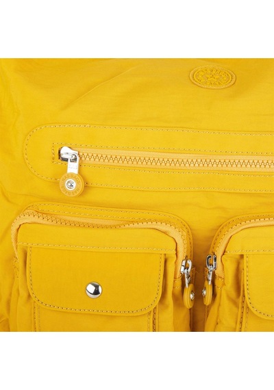 Nas Bag Unisex Zararlı Kimyasal İçermeyen Su İtici Özelliğe Sahip Omuz Ve Sırt Çantası Dönüştürülebilir Tasarım Hardal