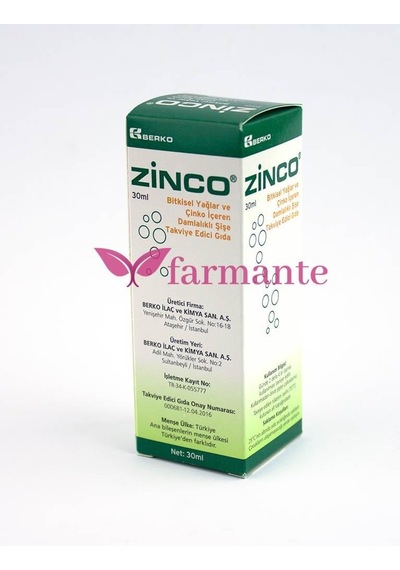 Zinco 30 Ml Gaz Giderici Damla