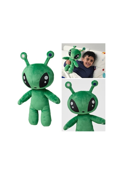 Uzaylı Alien Yumuşak Peluş Oyuncak 34 CM Yeşil Uzaylı Alien Yumuşak Peluş Oyuncak 34 CM Yeşil
