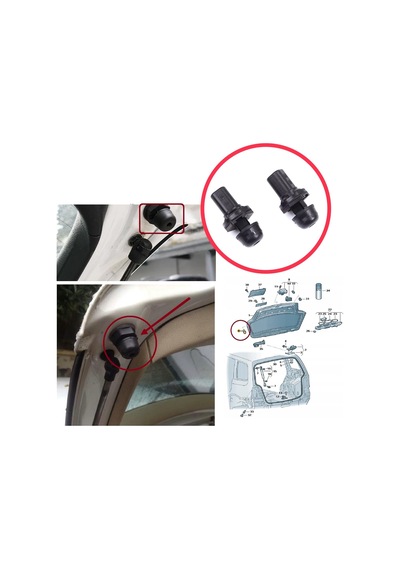 Vw Seat Skoda İçin 2 Adet Ayarlanabilir Arka Bagaj Dayanma Takozu