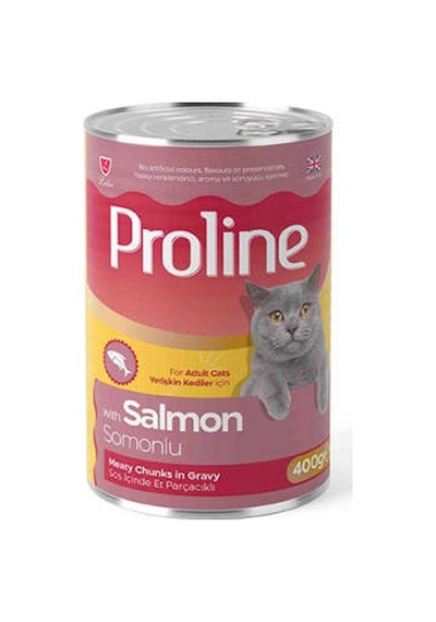 Somon Etli Sos İçinde Gravy Yetişkin Kedi Konservesi 400 Gr