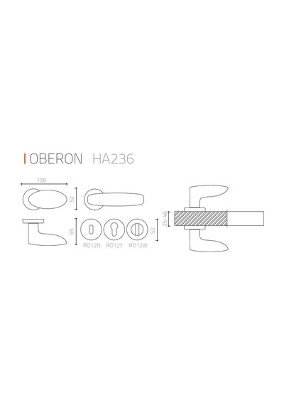 System Oberon Antik Sarı Renk Rozetli Kapı Kolu Ha236ro12 Abm