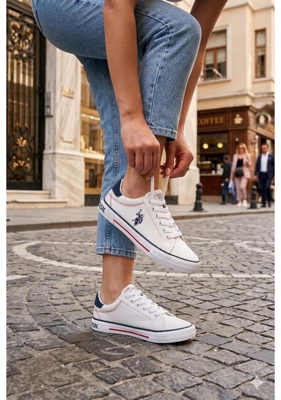 U.s. Polo Assn. Rachel 6fx Keten Orijinal Ürün Sneaker Kadın Ayakkabı Beyaz