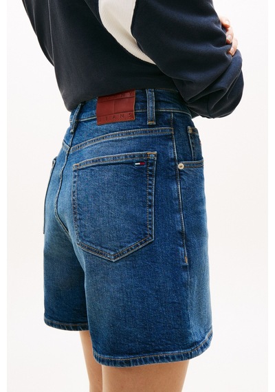 Tommy Hilfiger Kadın Mom Denim Şort Bj8155-15646 Mavi