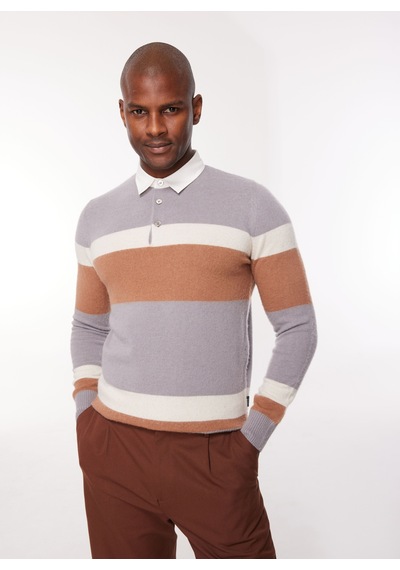 At.p.co Polo Yaka Slim Fit Lacivert Erkek Kazak A274a05l126/d-
