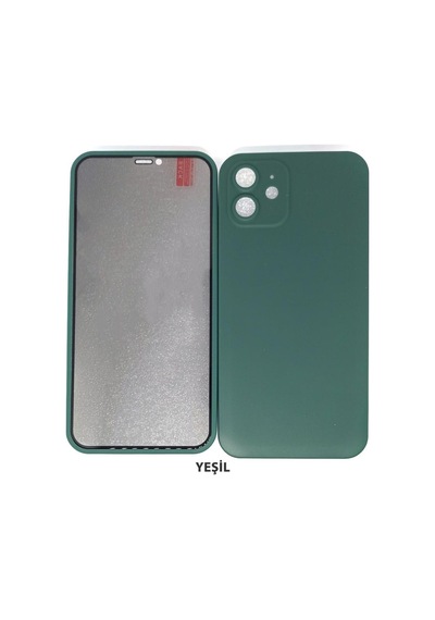 Pp Apple Uyumlu iPhone 12 360 Derece Hayalet Ekran Koruyucu Full