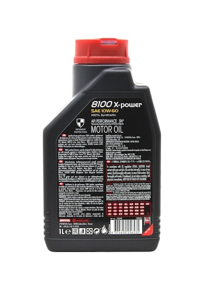 Motul 8100 X-Power 10W-60 Tam Sentetik Motor Yağı 1 L