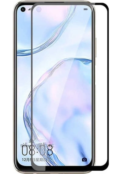 Huawei P40 Lite E 5D Tam Kaplayan Ekran Koruyucu Kırılmaz Cam (544790001)