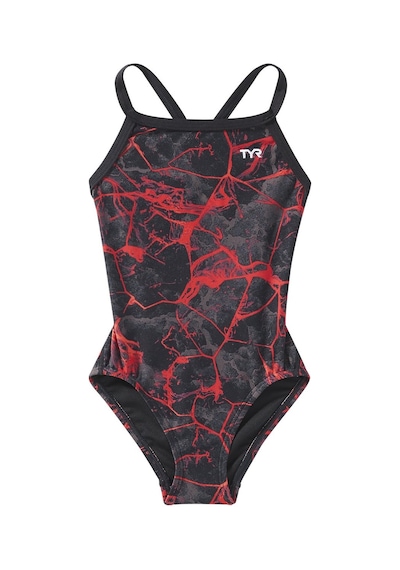 Tyr Durafast Elite Kadın - Kız Diamondfit Yüzücü Mayo - Synapse Kırmızı
