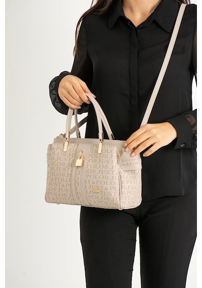 Just Polo Kadın Taş Monogram El Ve Omuz Çantası Yeni Sezon 2201mh