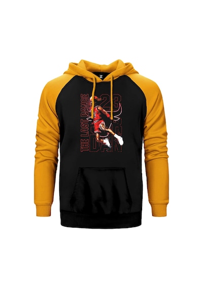 Chicago The Last Dance Sarı Renk Reglan Kol Kapşonlu Sweatshirt Sarı