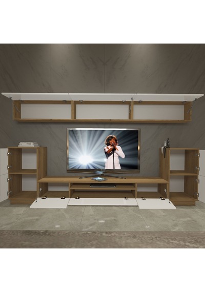 Decoraktiv Trendstyle 9 Mdf Tv Ünitesi Tv Sehpası Pera - Beyaz