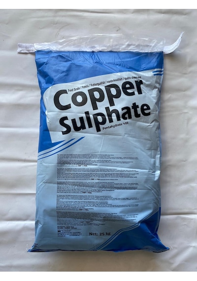 Copper Sulphate %99 25 kg Bakır Sülfat