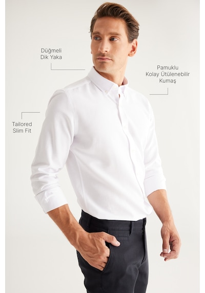 Ac&Co / Altınyıldız Classics Erkek Gömlek (465122575) Beyaz