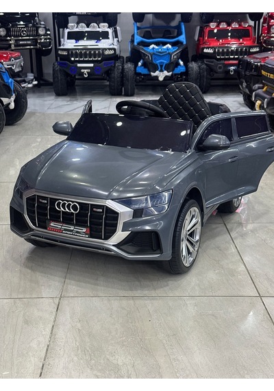 12 Volt İsme Özel Plaka Hediye Akülü Araba 1-5 Yaş Uzaktan Kumandalı Gri